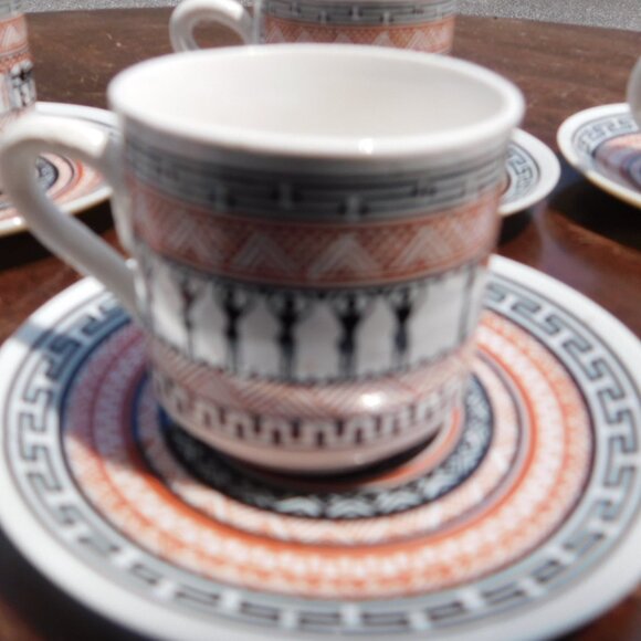Miniature Greek Tea Set Vintage - Picture 4 of 5